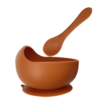 Silicone Baby Suction Bowl - Spiced Pumpkin