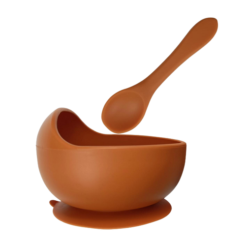 Silicone Baby Suction Bowl - Spiced Pumpkin