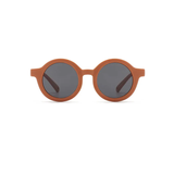 Teeny Baby Polarized Round Sunglasses With Strap - Spiced Pumpkin