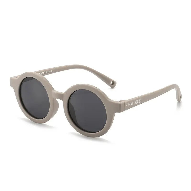 Teeny Baby Polarized Round Sunglasses With Strap - Chocolate – -Teeny  Cherubs