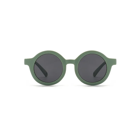 Teeny Baby Polarized Round Sunglasses With Strap - Jade