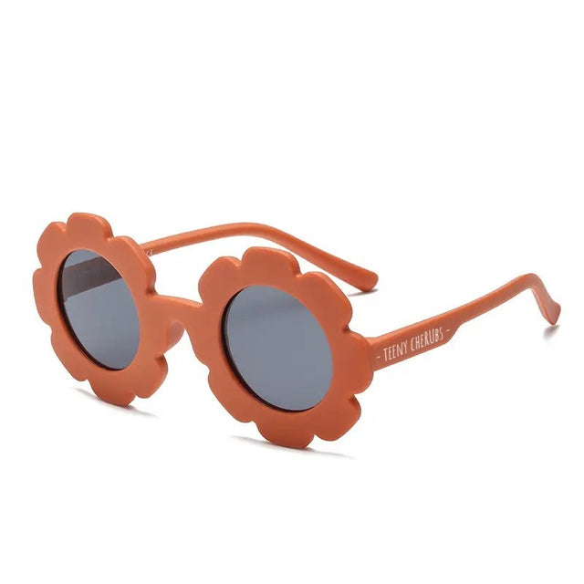 Teeny Baby Polarized Floral Sunglasses - Spiced Pumpkin