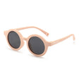 Teeny Baby Polarized Round Sunglasses With Strap - Pink