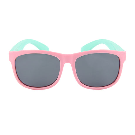 Teeny Baby Wayfarer Polarized Sunglasses - Teal & Pink