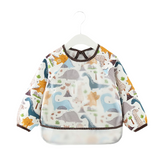 Baby Toddler Feeding Long Sleeve Apron Smock Bib - Dinosaur Land