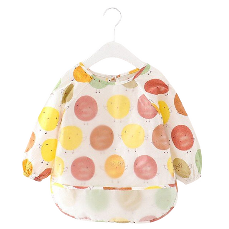 Baby Toddler Feeding Long Sleeve Apron Smock Bib - Fruities