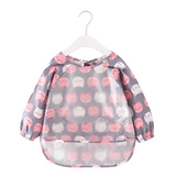 Teeny Baby Toddler Long Sleeve Feeding Apron Smock Bib - Pink Kitty