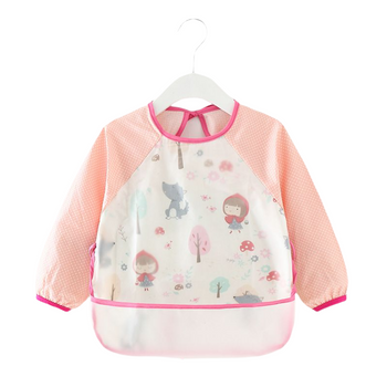 Baby Toddler Feeding Long Sleeve Apron Smock Bib - Little Girl