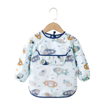 Teeny Baby Toddler Long Sleeve Apron Smock Bib - Submarines