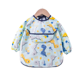 Teeny Baby Toddler Long Sleeve Apron Smock Bib - Baby Dinosaurs