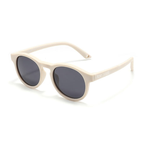 Teeny Baby Keyhole Polarized Sunglasses With Strap - Beige