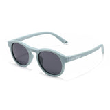 Teeny Baby Keyhole Polarized Sunglasses With Strap - Light Blue