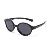 Teeny Baby Round Polarized Sunglasses With Strap - Black