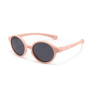 Teeny Baby Round Polarized Sunglasses With Strap - Pink