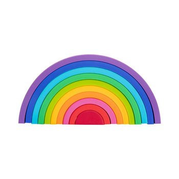 Montessori Silicone Rainbow Stacking Toy - Rainbow