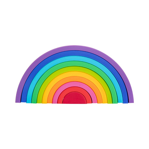 Montessori Silicone Rainbow Stacking Toy - Rainbow