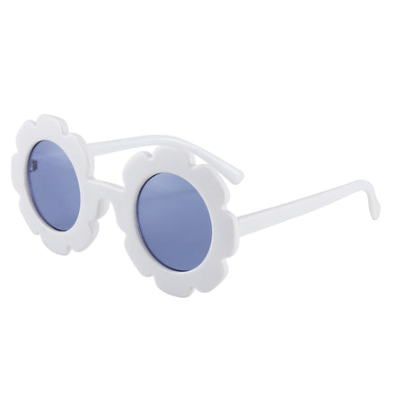 Teeny White Baby Toddler Floral Sunglasses