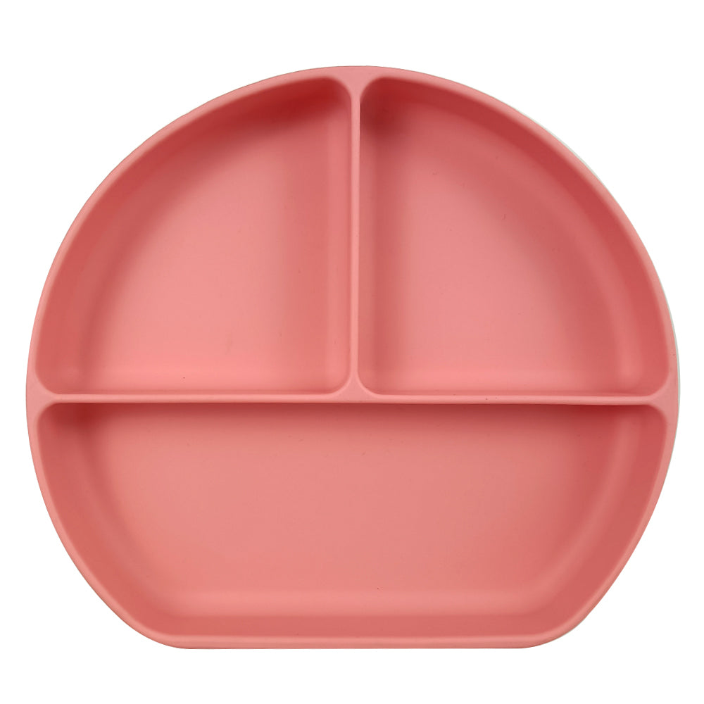 Silicone Baby Feeding Plate - Crab Pink