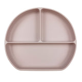 Silicone Baby Feeding Plate - Dusty Pink