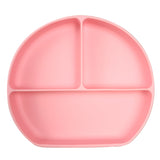 Silicone Baby Feeding Plate - Hot Pink