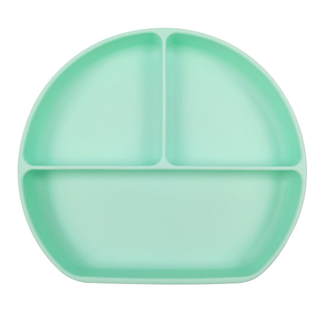 Silicone Baby Feeding Plate - Mint