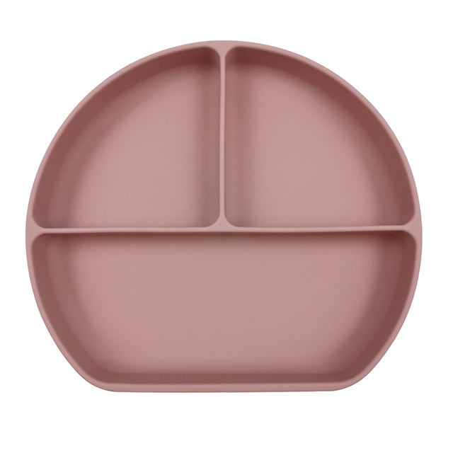 Silicone Baby Feeding Plate - Powder Rose