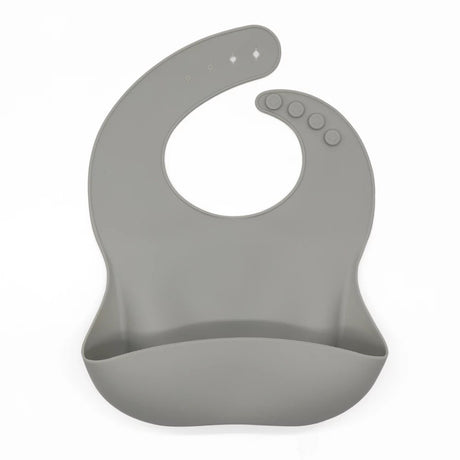 Silicone Waterproof Baby Bib - Space Grey